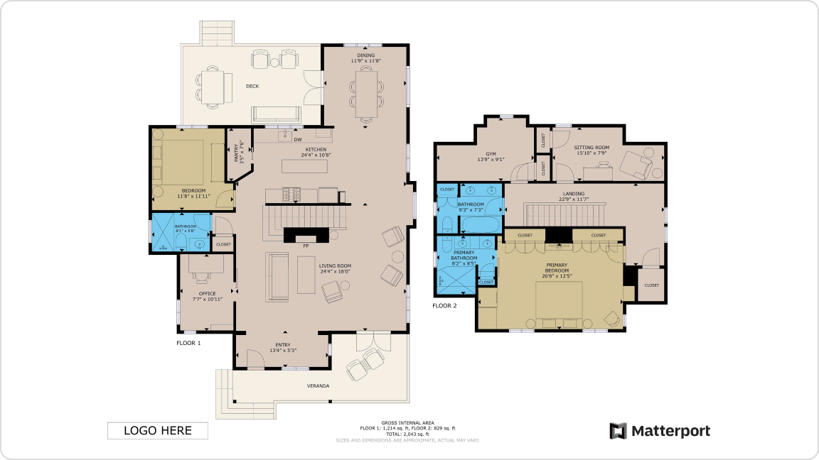 Floor Plans - Color Image