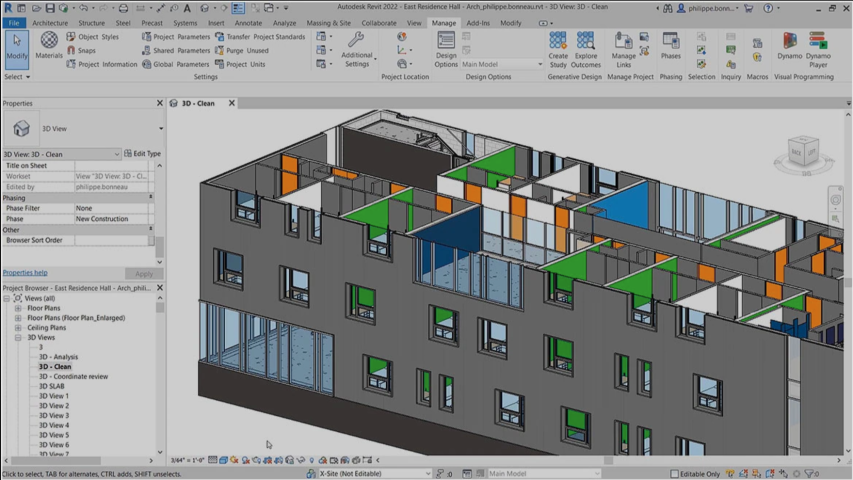 Autodesk Revit 2022 window